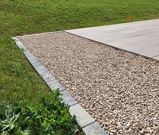 Gravier beige stabilisé