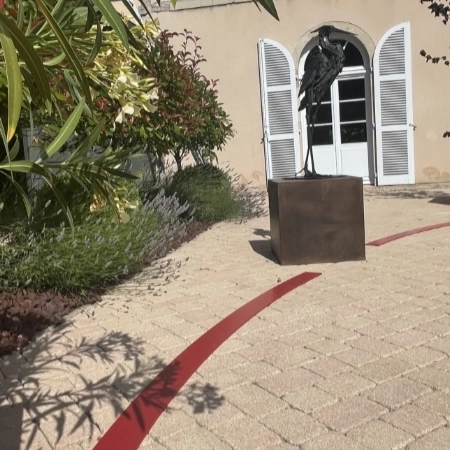 Allée carrossable en gravier